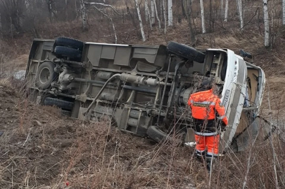ДТП с участием пассажирского автобуса поставлено на контроль председателем Следственного комитета России Фото: ГУ МЧС России по Хабаровскому краю