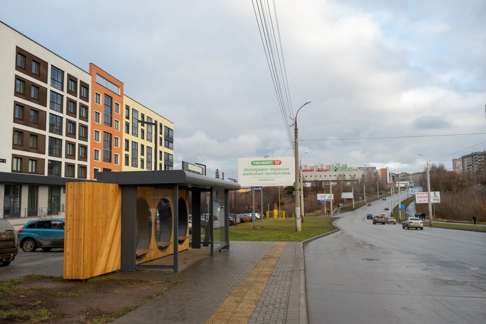 В Ижевске появился новый остановочный павильон