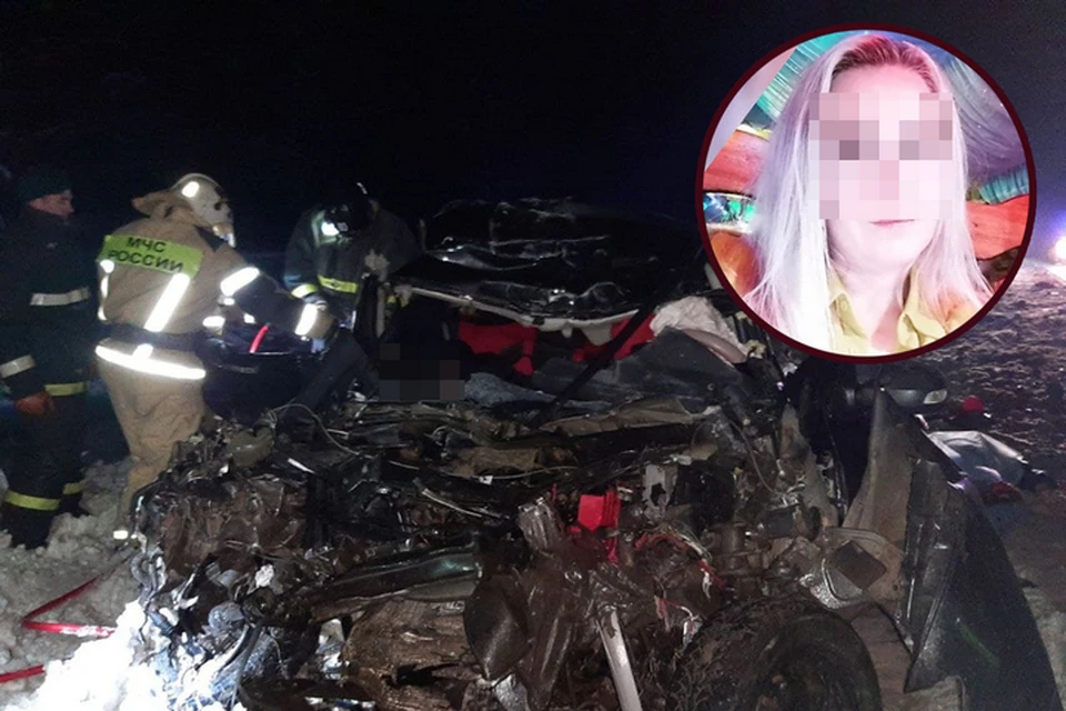 Смертельная авария произошла ночью 27 ноября, от машины осталось одно железо.