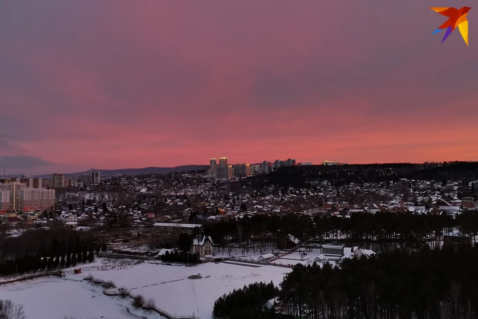 Режим красного неба в Красноярске