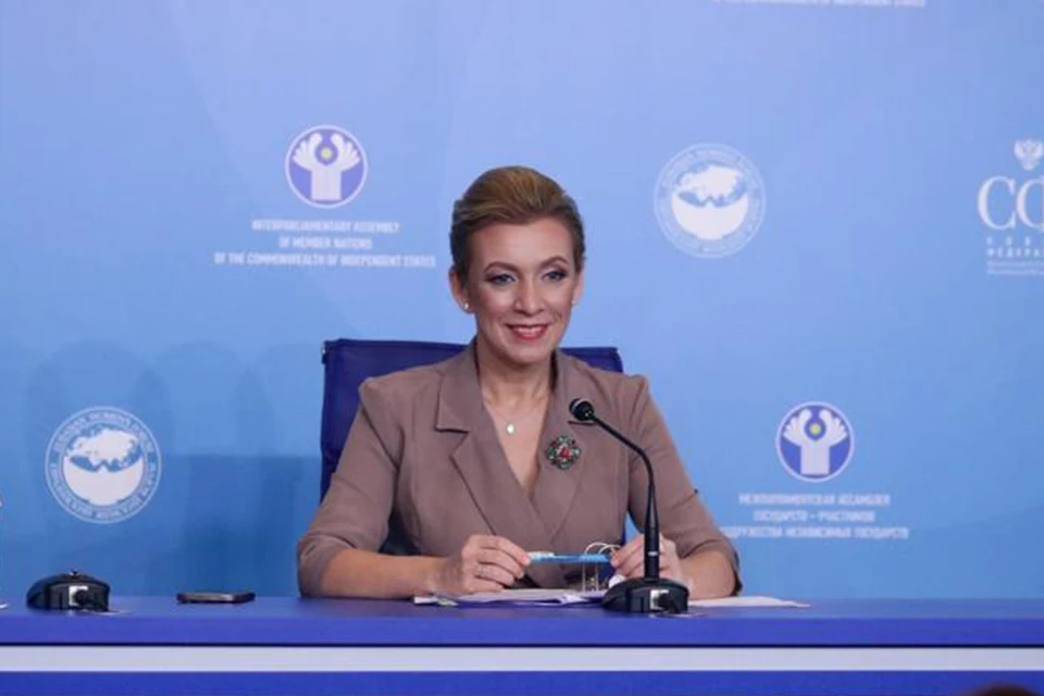 Мария Захарова заявила, что вступление Украины в НАТО станет "красной линией" для России. Фото: официальный сайт МИД.