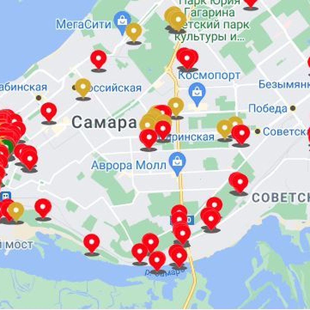 В Самаре создали полную карту аварийных домов на декабрь 2021 года - KP.RU