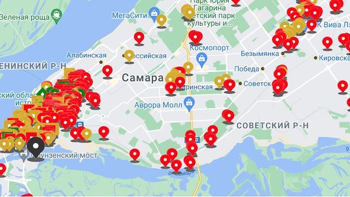 В Самаре создали полную карту аварийных домов на декабрь 2021 года - KP.RU