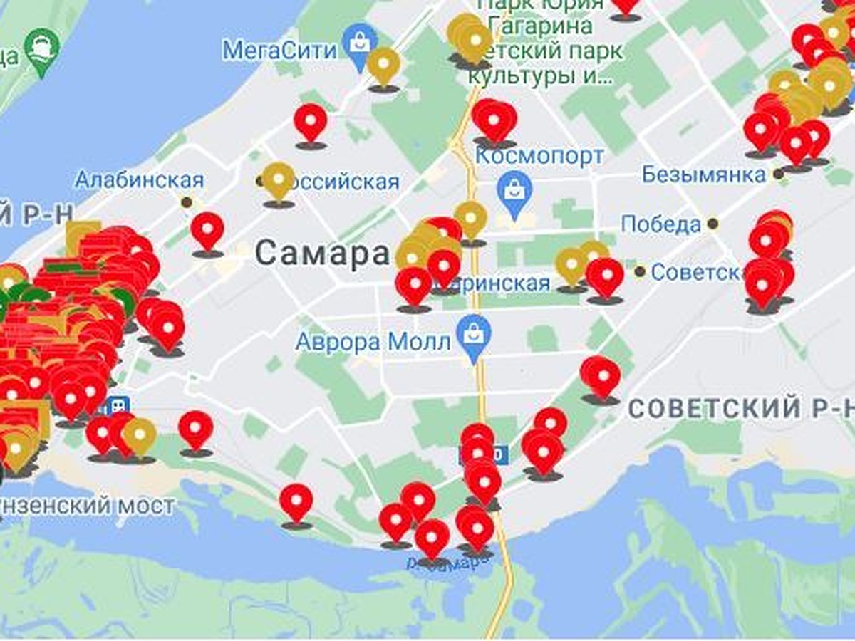 В Самаре создали полную карту аварийных домов на декабрь 2021 года - KP.RU