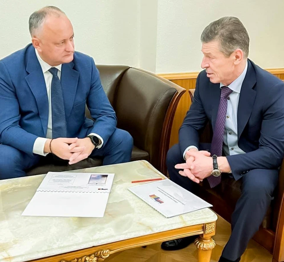 Игорь Додон провел встречу с заместителем руководителя Кремлевской администрации Дмитрием Козаком.