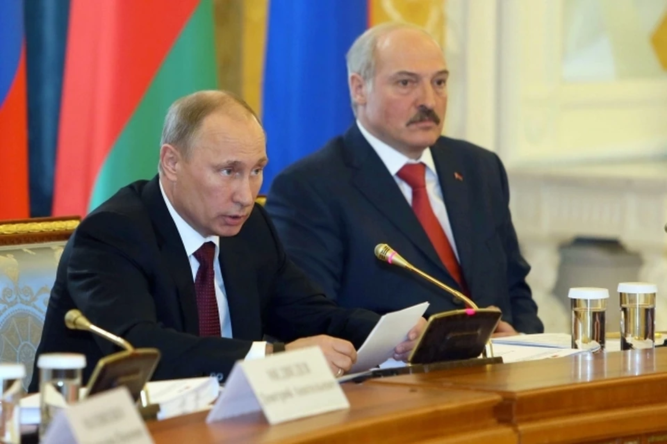 Президент России Владимир Путин и президент Белоруссии Александр Лукашенко. Фото: Тимур Ханов