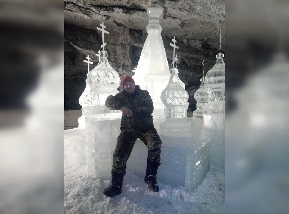На создание собора ушло чуть больше 150 блоков габаритами 100х50х15 сантиметров. Фото предоставлено Кунгурской ледяной пещерой