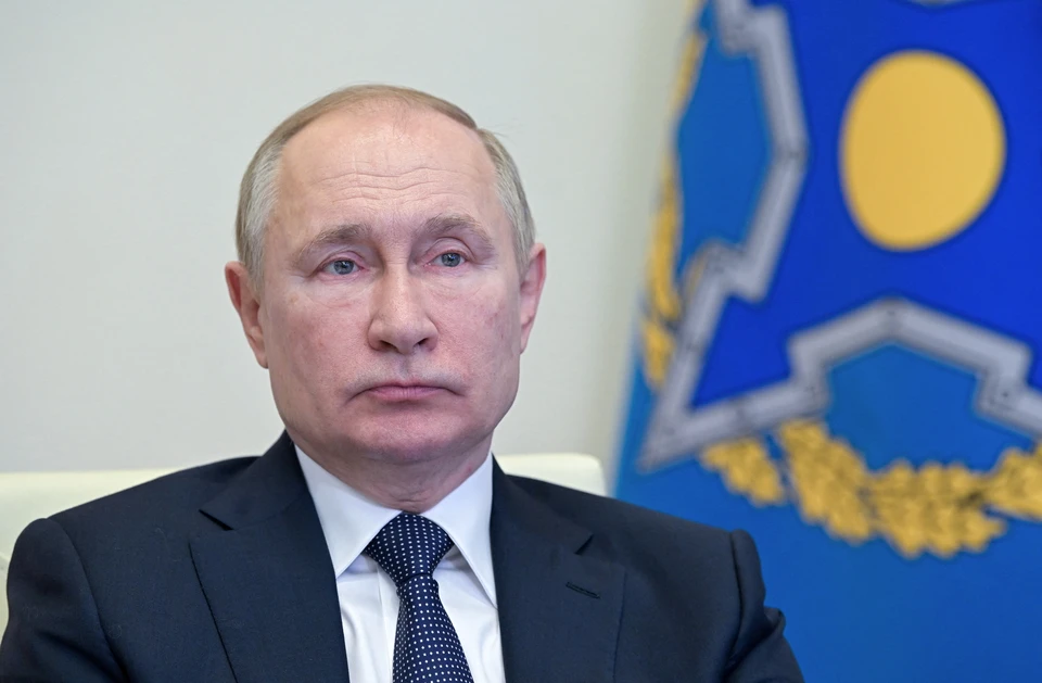 Президент России Владимир Путин во время саммита ОДКБ.