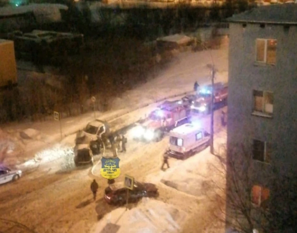 ДТП произошло в жилой зоне. Фото: vk.com/murmansk_dtp