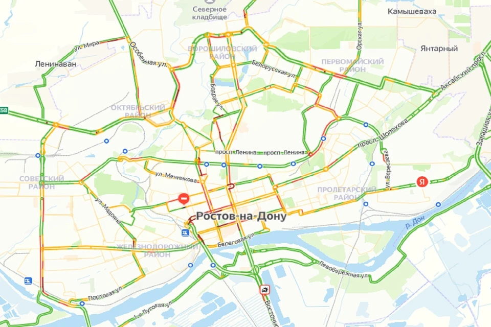 Вечерние пробки в Ростове