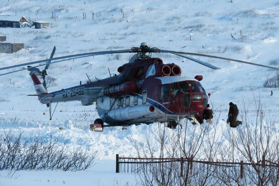 Вертолет. Северо-Курильск