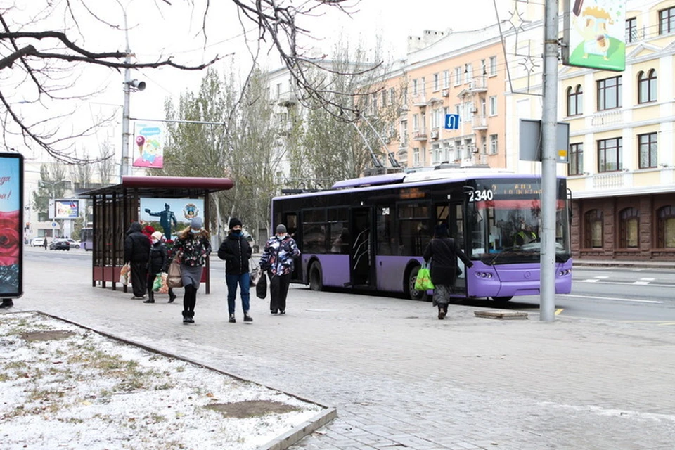 В Донецке выпадет снег