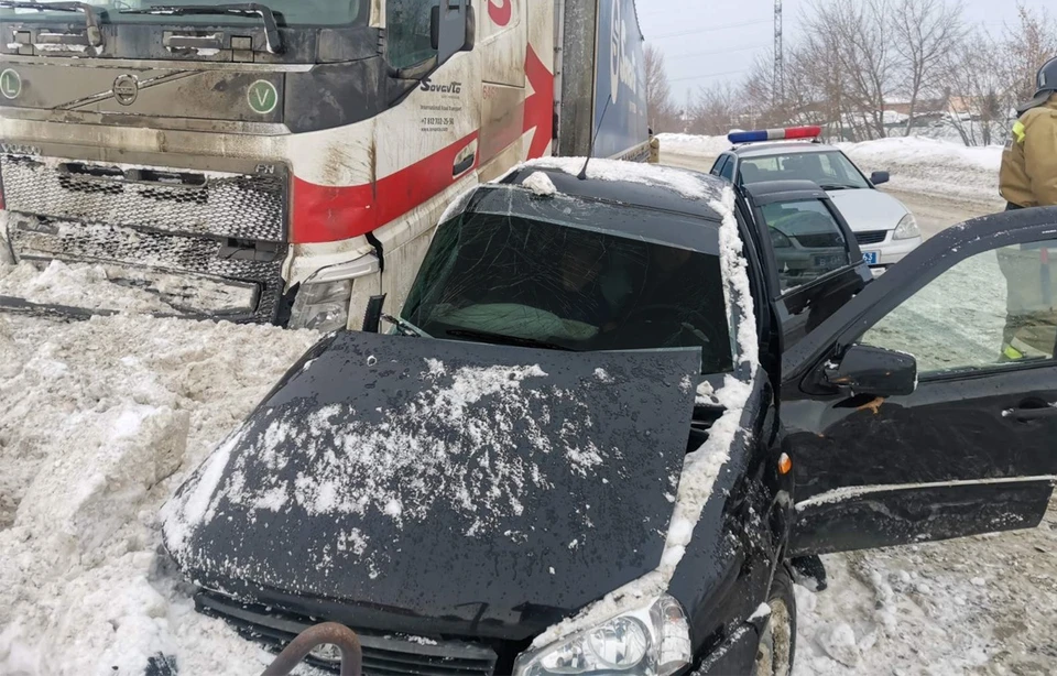 ДТП произошло из-за плохих погодных условий / Фото: ПСС Самарской области