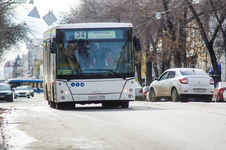 Автобус № 34 направили в объезд участка на пересечении улиц Пугачевской и Ставропольской