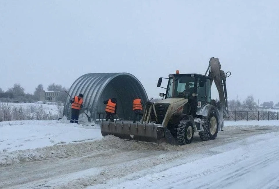 Уборка снега в Саратове