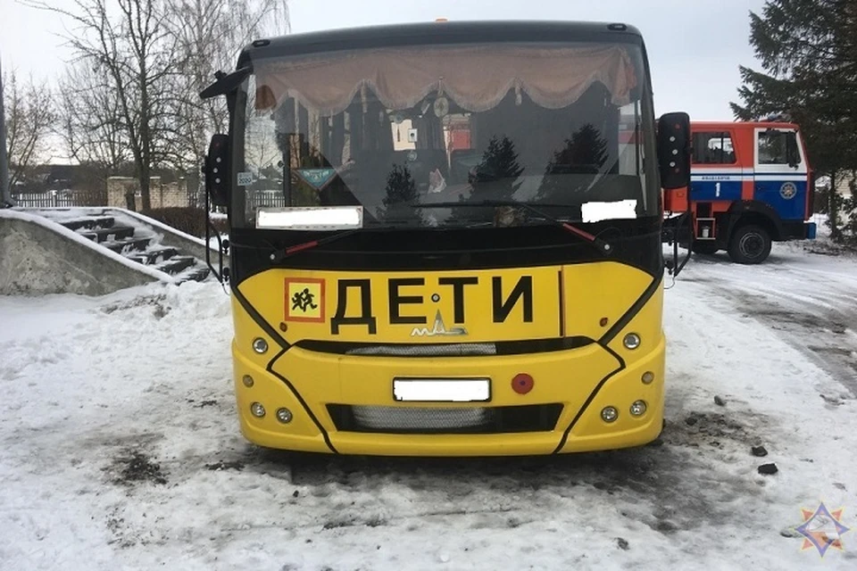 Школьный автобус придавил мужчину в Ивацевичском районе. Фото: МЧС