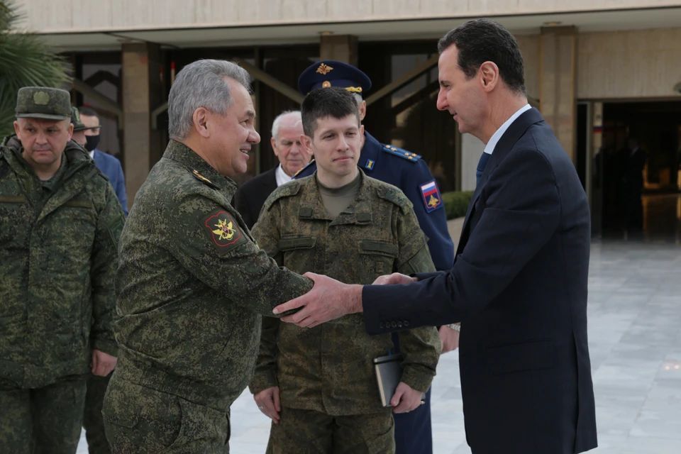 Сергей Шойгу совершил рабочую поездку в Дамаск, где был принят президентом Сирии Башаром Асадом.