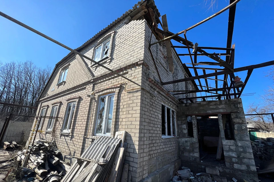 Недостроенный дом, где задержали украинского диверсанта.