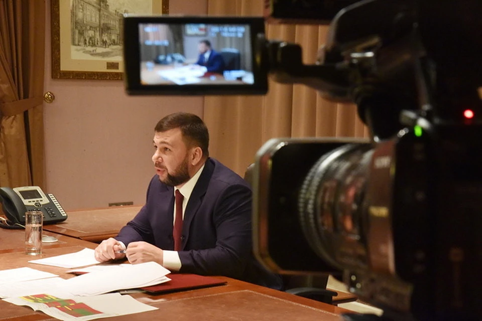 Денис Пушилин объяснил о порядке мобилизации. Фото: АГ ДНР