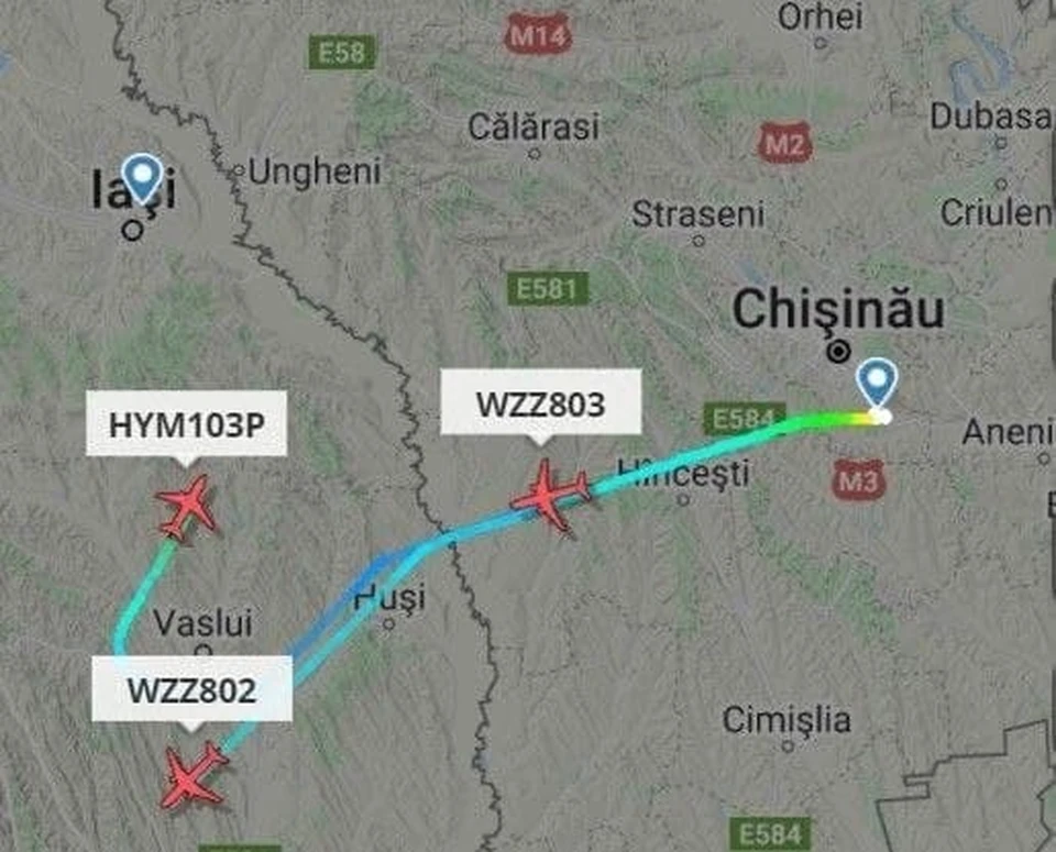Самолеты из Кишинева теперь в Румынии