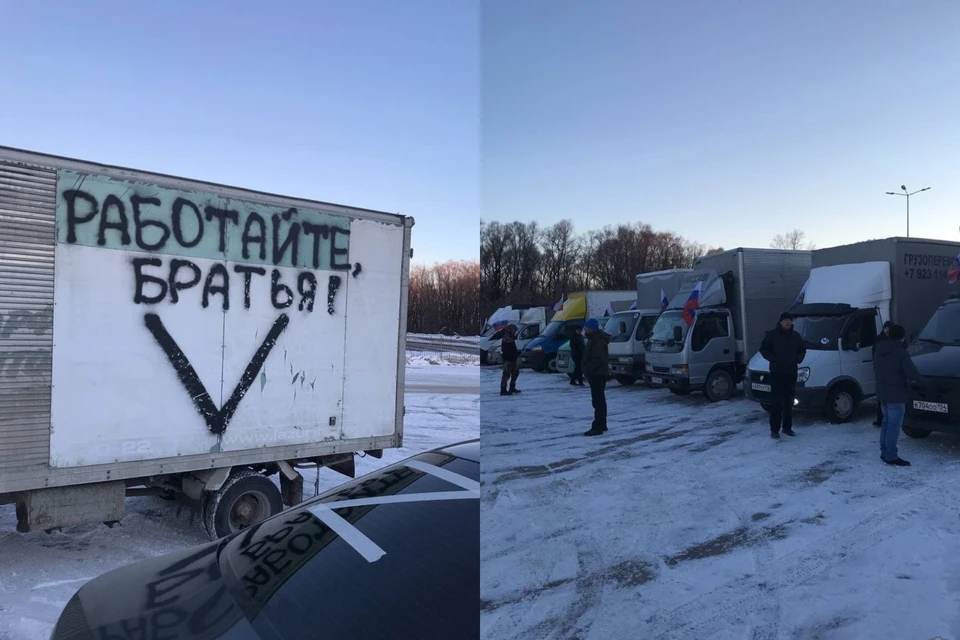 Заметили колонну на центральной улице города. Фото: «АСТ-54»