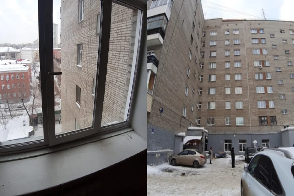 В Новосибирске пенсионерку убило креслом, скинутым с 7 этажа. Фото: СК РФ по НСО.