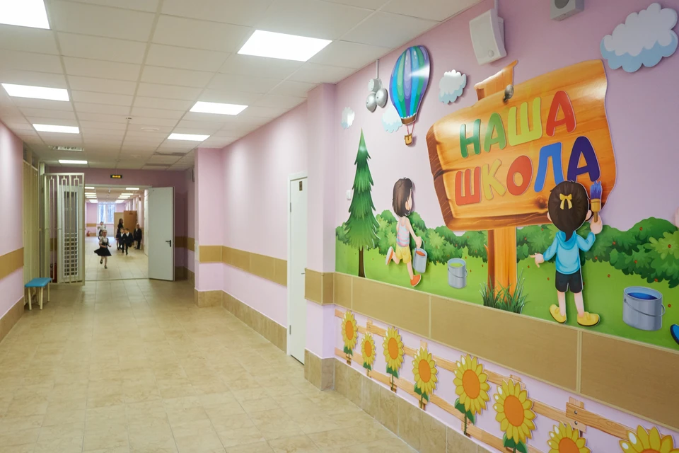 Девочка попала в больницу после удара о стену в школе в Петербурге
