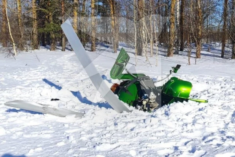 Легкий самолет разбился в Ленобласти. Фото: "КП-Петербург"