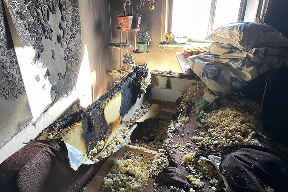 Пожар в квартире в Барнауле