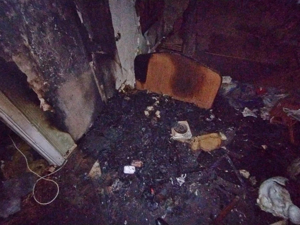 В Смоленской области мужчина погиб при пожаре в квартире. Фото: пресс-служба ГУ МЧС по Смоленской области.