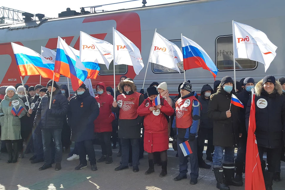 Акция прошла по всей России, от Москвы до Хабаровска.