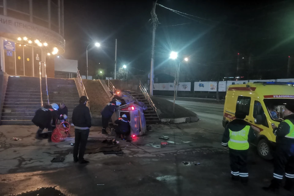 Водитель перевернувшейся на Московском шоссе «Лады» был пьян.