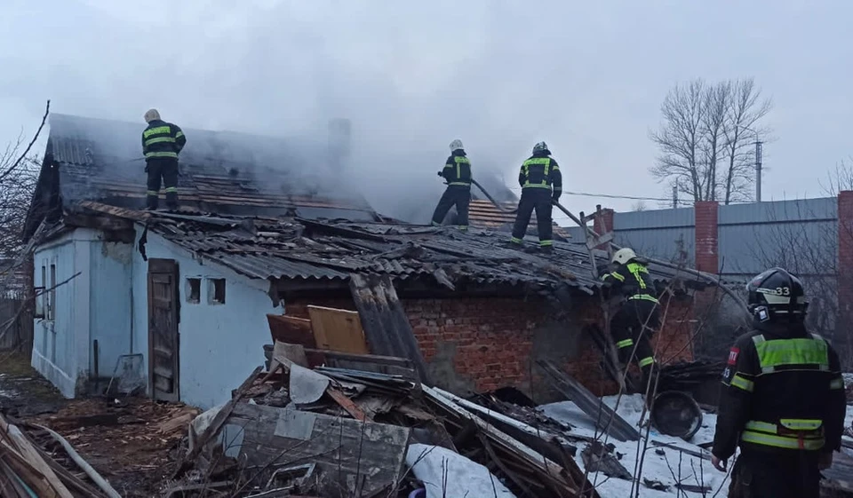 Пенсионерка пострадала при пожаре в деревне Вечерняя Заря на окраине Туле