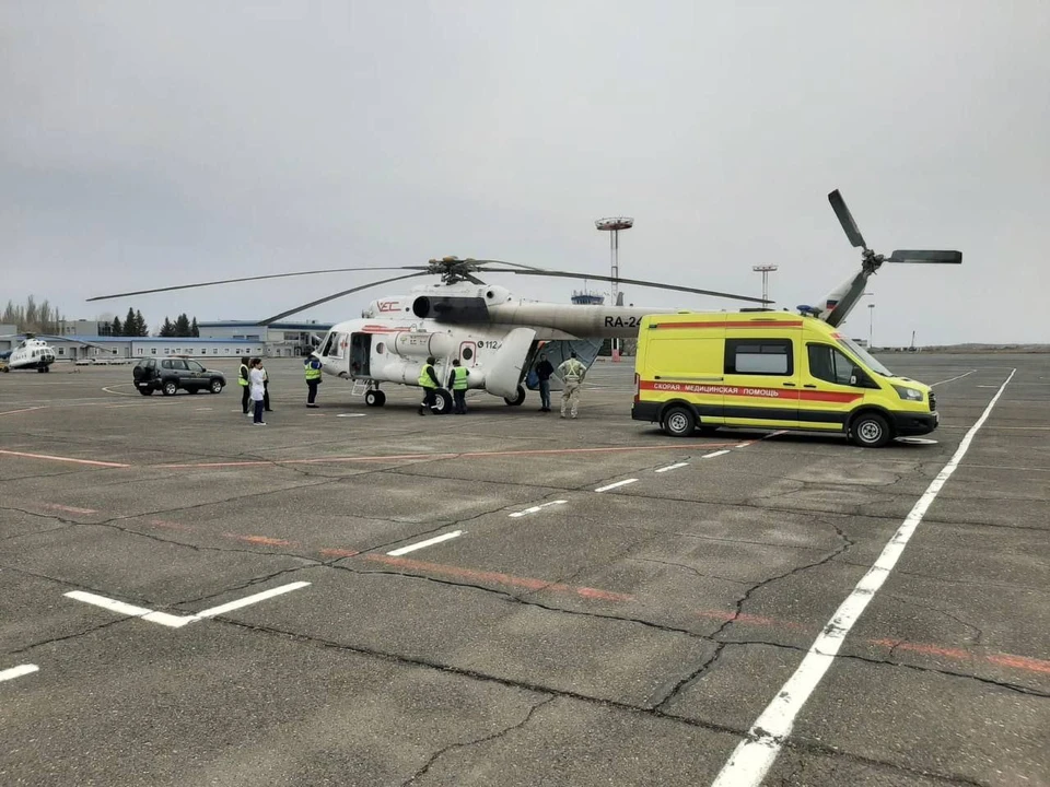 Ми-8 госпитализировал пациентов из трех городов области Фото: Министерство здравоохранения Оренбургской области
