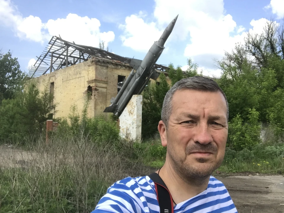 В военный Донецк Дин приезжал в мае 2019 года. Фото: Личный архив / Дин О'Брайен