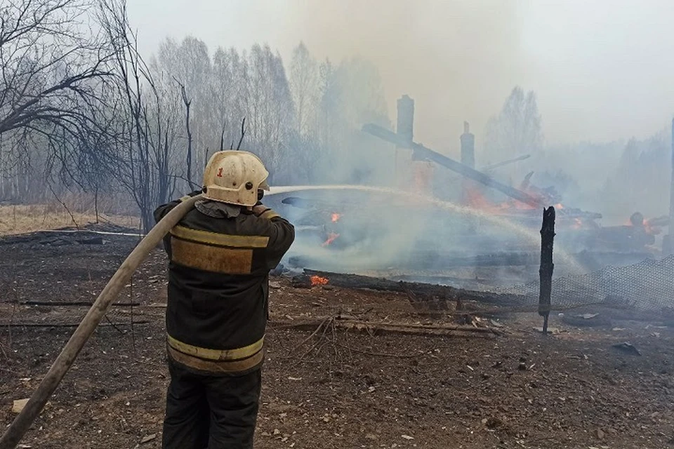 На данный момент к очагам возгорания проложены шесть магистральных линий. Фото: ГУ МЧС по Свердловской области