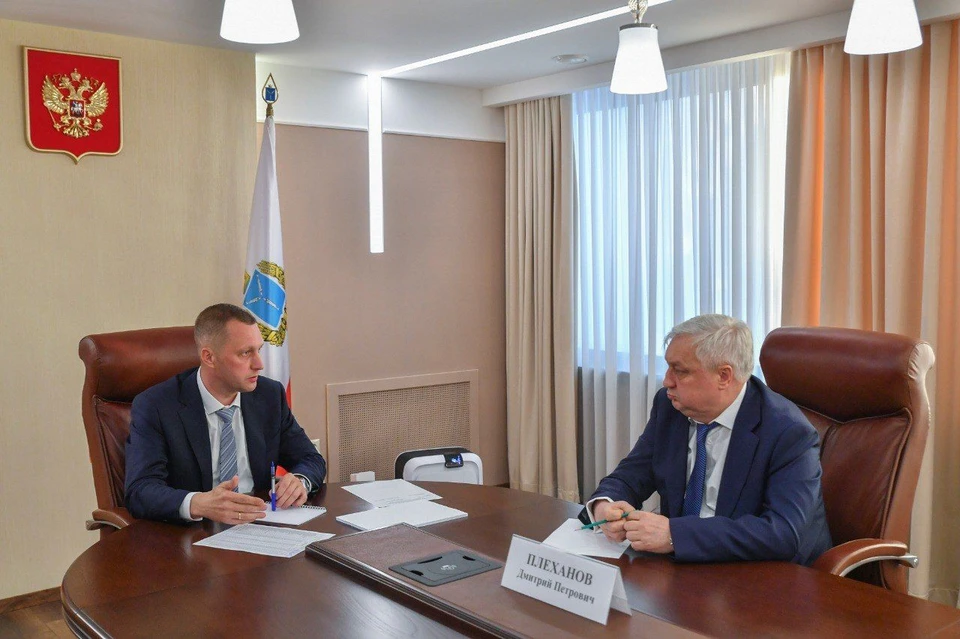 Встреча Романа Бусаргина с Дмитрием Плехановым
