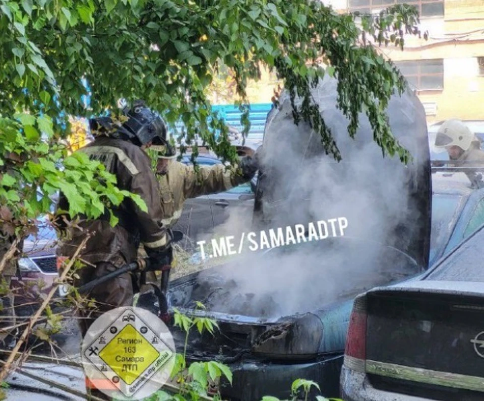 Пожарные потушили огонь в течение нескольких минут / Фото: t.me/s/samaradtp