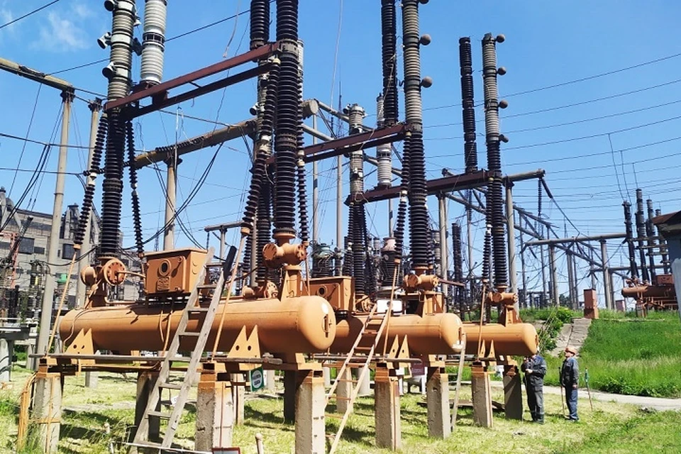 Старобешевская ТЭС готовится подать напряжение на Мариуполь. Фото: t.me/oddr_info