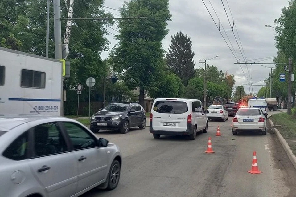 Авария произошла у дома №114 по улице Водопроводная. Фото: Госавтоинспекция Марий Эл