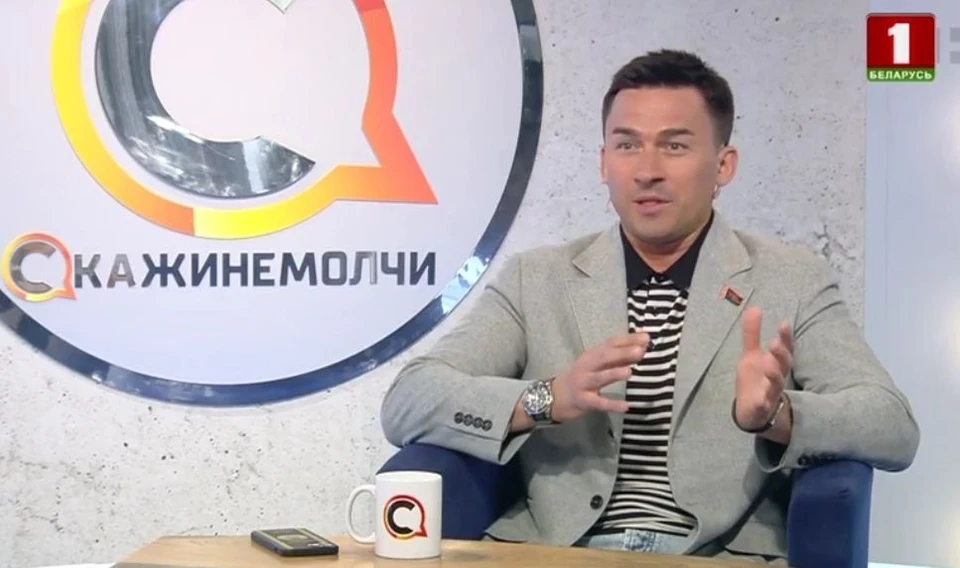 Дмитрий Басков дал большое телевизионное интервью. Фото: скриншот эфира "Беларусь 1".