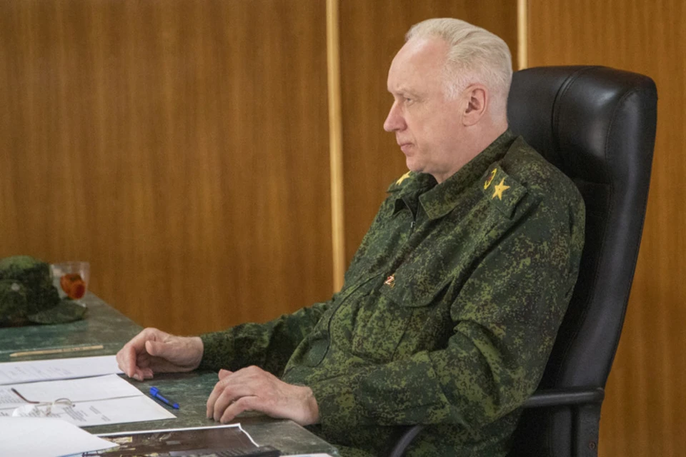 Председатель Следственного комитета России Александр Бастрыкин провел в Мариуполе очередное оперативное совещание штаба. Фото: Следственный комитет РФ