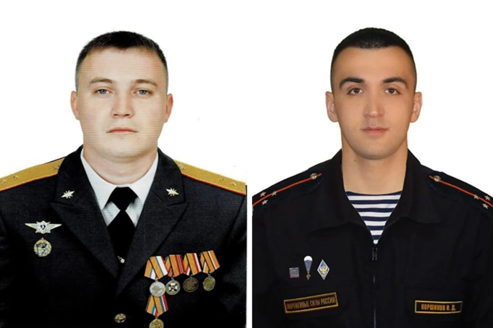 Прапорщик Алексей Матьков и старший лейтенант Иван Коршиков