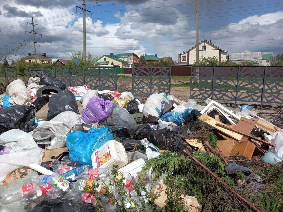 В Семилуках копятся горы мусора.