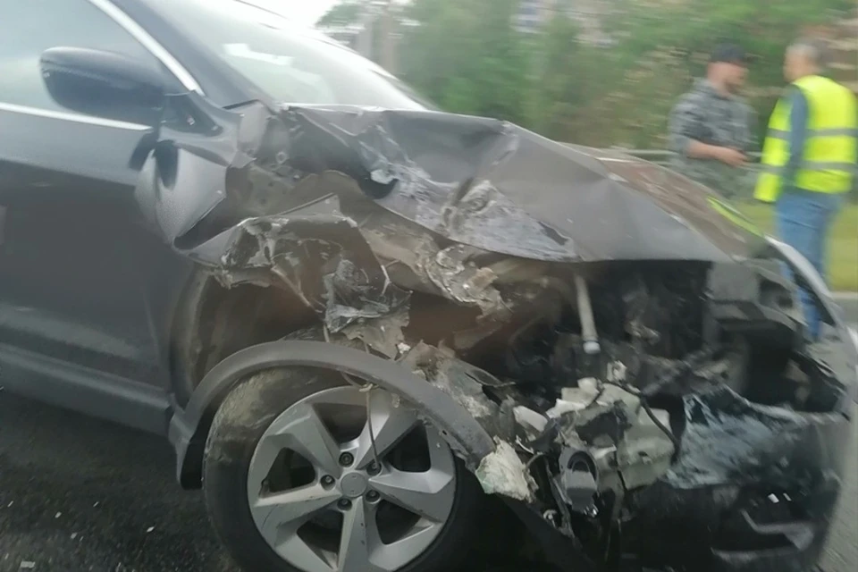 ДТП каршеринга и автобуса произошло в Приморском районе Петербурга