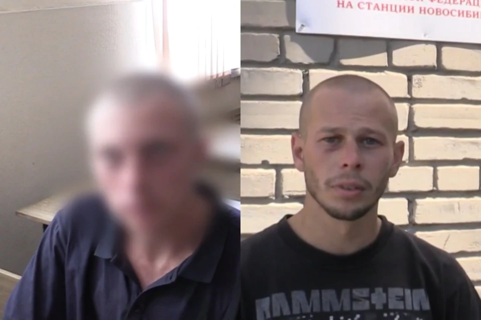 В Новосибирске на вокзале воры стащили барсетку у спящего мужчины. Справа - потерпевший. Фото: стоп-кадры.