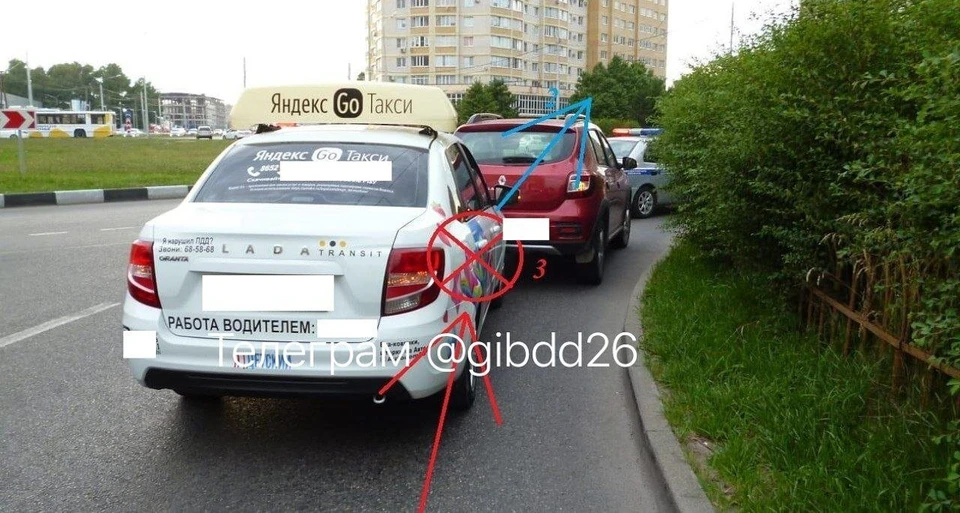 В больницу обратилась 55-летняя пострадавшая. Фото: пресс-служба Госавтоинспекции Ставрополья