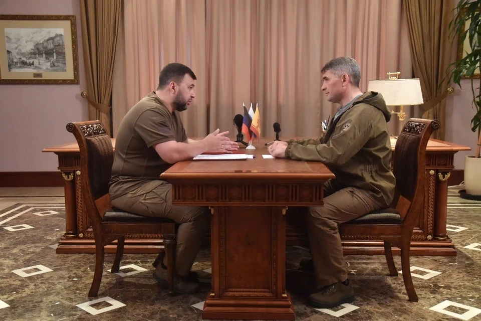 В Донецке прошла рабочая встреча глав двух республик. Фото: пресс-служба Главы ДНР