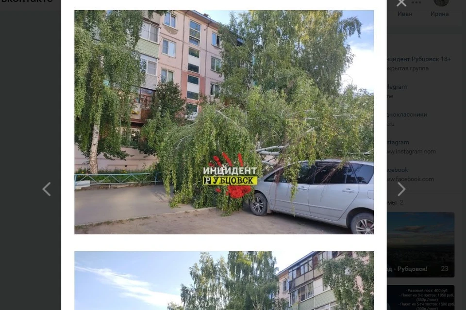Фото: скриншот с паблика "Инцидент Рубцоск"
