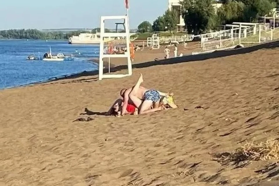 Секс на пляже частные фото